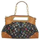 LOUIS VUITTON Monogram Multicolor Judy GM Bag 2way Black M40254 LV Auth 120847-2