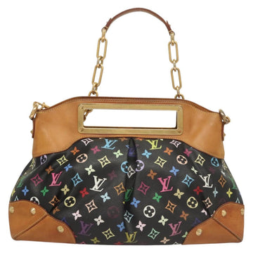 LOUIS VUITTON Monogram Multicolor Judy GM Bag 2way Black M40254 LV Auth 120847 - 0