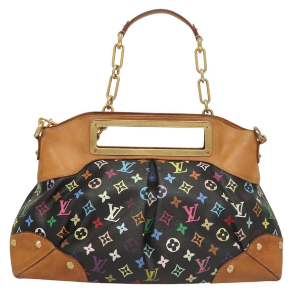 LOUIS VUITTON Monogram Multicolor Judy GM Bag 2way Black M40254 LV Auth 120847