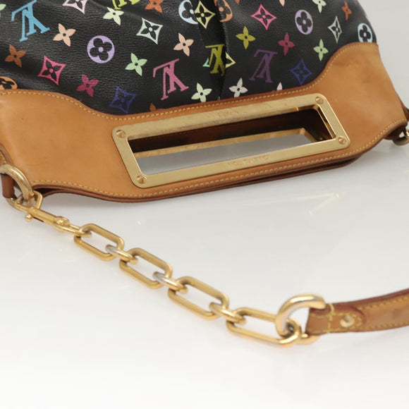 LOUIS VUITTON Monogram Multicolor Judy GM Bag 2way Black M40254 LV Auth 120847