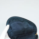 Christian Dior Trotter Canvas Saddle Pouch Navy Gold Auth 120854-9