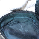 Christian Dior Trotter Canvas Saddle Pouch Navy Gold Auth 120854-11