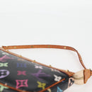 LOUIS VUITTON Monogram Multicolor Pochette Accessoires Black M92648 Auth 120858V-10