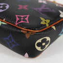 LOUIS VUITTON Monogram Multicolor Pochette Accessoires Black M92648 Auth 120858V-14