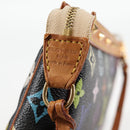LOUIS VUITTON Monogram Multicolor Pochette Accessoires Black M92648 Auth 120858V-17