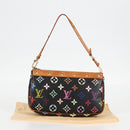 LOUIS VUITTON Monogram Multicolor Pochette Accessoires Black M92648 Auth 120858V-26