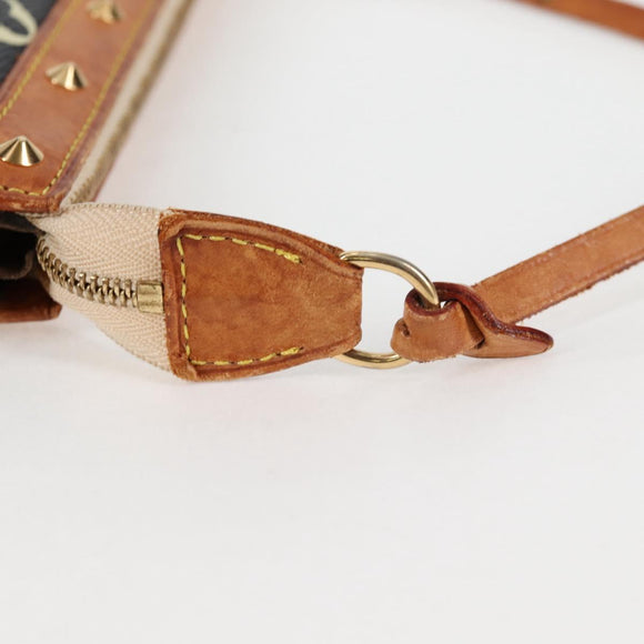 LOUIS VUITTON Monogram Multicolor Pochette Accessoires Black M92648 Auth 120858V