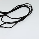 Miu Miu Shoulder Pouch Suede Black Gold Auth 120859-7