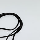 Miu Miu Shoulder Pouch Suede Black Gold Auth 120859-8