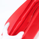 Salvatore Ferragamo Chain Swarovski Shoulder Bag Satin Red Gold Auth 120862V-10