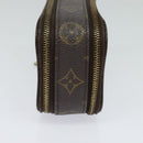 LOUIS VUITTON Monogram Trousse Brush PM Cosmetic Pouch M47510 LV Auth 120867-3