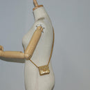 CHANEL Mini Mini Matelasse Chain Bag Lamb Skin Gold Tone CC Auth 120870AV-21