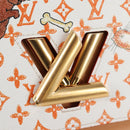 LOUIS VUITTON Catgram Twist MM Shoulder Bag White M44460 LV Auth 120872SM-22