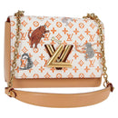 LOUIS VUITTON Catgram Twist MM Schultertasche Weiß M44460 LV Auth 120872SM-1
