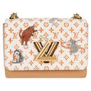 LOUIS VUITTON Catgram Twist MM Shoulder Bag White M44460 LV Auth 120872SM-13