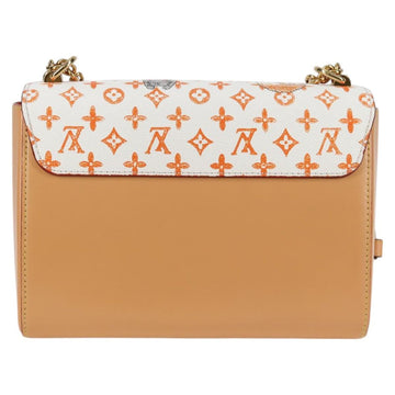 LOUIS VUITTON Catgram Twist MM Shoulder Bag White M44460 LV Auth 120872SM - 0