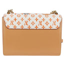 LOUIS VUITTON Catgram Twist MM Schultertasche Weiß M44460 LV Auth 120872SM-2