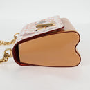 LOUIS VUITTON Catgram Twist MM Schultertasche Weiß M44460 LV Auth 120872SM-3
