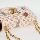 LOUIS VUITTON Catgram Twist MM Schultertasche Weiß M44460 LV Auth 120872SM-6