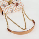 LOUIS VUITTON Catgram Twist MM Schultertasche Weiß M44460 LV Auth 120872SM-8