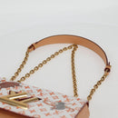 LOUIS VUITTON Catgram Twist MM Schultertasche Weiß M44460 LV Auth 120872SM-14