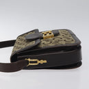 CELINE C Sulky Shoulder Bag Canvas Brown Gold Auth 120905-4