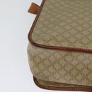 CELINE Macadam Canvas Shoulder Bag PVC Beige Gold Auth 120907-15