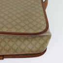 CELINE Macadam Canvas Shoulder Bag PVC Beige Gold Auth 120907-16