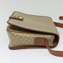 CELINE Macadam Canvas Shoulder Bag PVC Beige Gold Auth 120907-4