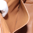 CELINE Macadam Canvas Hand Bag PVC Beige Gold Auth 120908-21