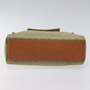 CELINE Macadam Canvas Hand Bag PVC Beige Gold Auth 120908-5