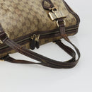 GUCCI GG Crystal Shoulder Bag Coated Canvas Brown Gold 181488 Auth 120919-14