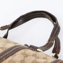 GUCCI GG Crystal Shoulder Bag Coated Canvas Brown Gold 181488 Auth 120919-14