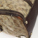 GUCCI GG Crystal Shoulder Bag Coated Canvas Brown Gold 181488 Auth 120919-9