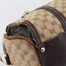 GUCCI GG Crystal Shoulder Bag Coated Canvas Brown Gold 181488 Auth 120919-16