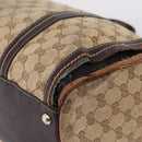 GUCCI GG Crystal Shoulder Bag Coated Canvas Brown Gold 181488 Auth 120919-17
