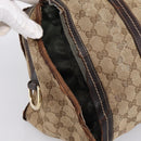GUCCI GG Crystal Shoulder Bag Coated Canvas Brown Gold 181488 Auth 120919-10