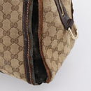 GUCCI GG Crystal Shoulder Bag Coated Canvas Brown Gold 181488 Auth 120919-18