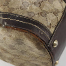 GUCCI GG Crystal Shoulder Bag Coated Canvas Brown Gold 181488 Auth 120919-12