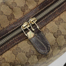 GUCCI GG Crystal Shoulder Bag Coated Canvas Brown Gold 181488 Auth 120919-20
