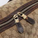 GUCCI GG Crystal Shoulder Bag Coated Canvas Brown Gold 181488 Auth 120919-21