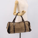 GUCCI GG Crystal Shoulder Bag Coated Canvas Brown Gold 181488 Auth 120919-29