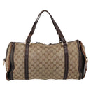GUCCI GG Crystal Shoulder Bag Coated Canvas Brown Gold 181488 Auth 120919-2
