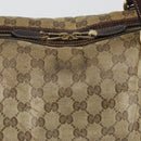 GUCCI GG Crystal Shoulder Bag Coated Canvas Brown Gold 181488 Auth 120919-3