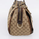 GUCCI GG Crystal Shoulder Bag Coated Canvas Brown Gold 181488 Auth 120919-3
