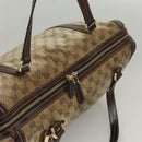 GUCCI GG Crystal Shoulder Bag Coated Canvas Brown Gold 181488 Auth 120919-6