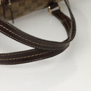GUCCI GG Crystal Shoulder Bag Coated Canvas Brown Gold 181488 Auth 120919-7