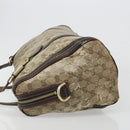 GUCCI GG Crystal Shoulder Bag Coated Canvas Brown Gold 181488 Auth 120919-8
