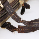 GUCCI GG Crystal Shoulder Bag Coated Canvas Brown Gold 181488 Auth 120919-8