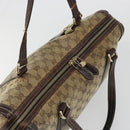 GUCCI GG Crystal Shoulder Bag Coated Canvas Brown Gold 181488 Auth 120919-5